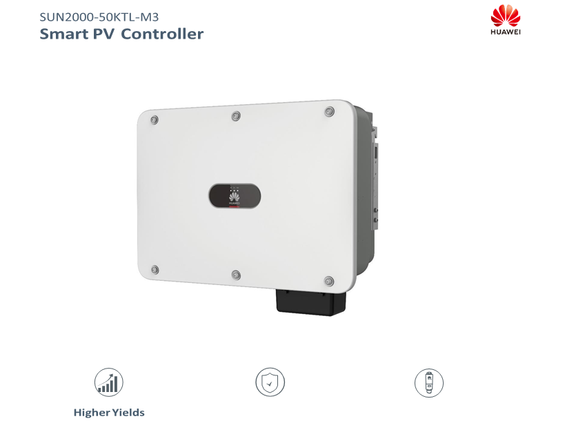 SUN2000-50KTL-M3 – Onduleur photovoltaïque intelligent triphasé